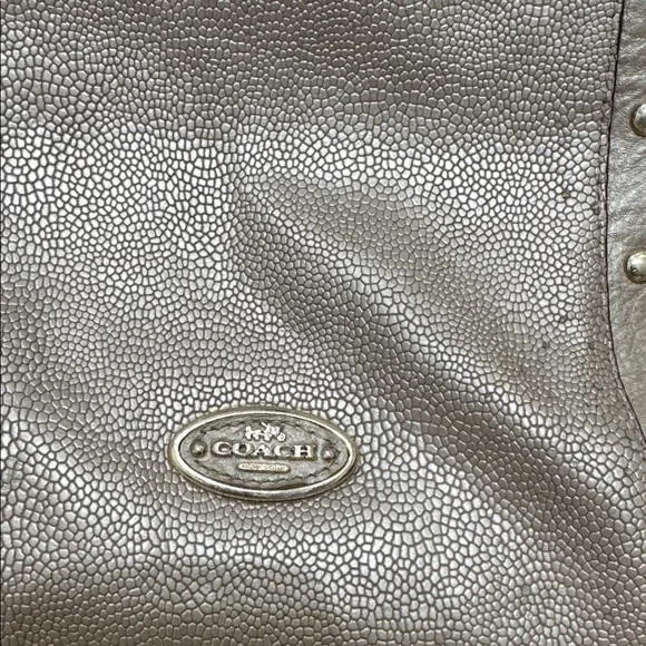 Coach Studded Caviar Kelsey Leather Shoulder Bag - Picture 3 of 8